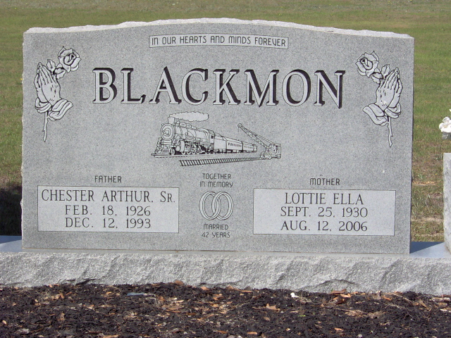 Headstone for Blackmon, Chester Arthur Sr